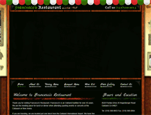 Tablet Screenshot of francescosrestaurant.com